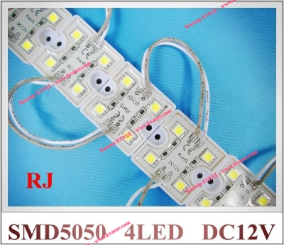 Светодиоден модул 4 LED SAMSUNG, 35x35mm 1W, 12VDC IP66 студено бял