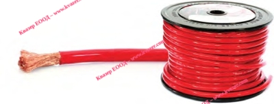 Захранващ кабел Wireman, силиконов, 8 кв.мм., червен