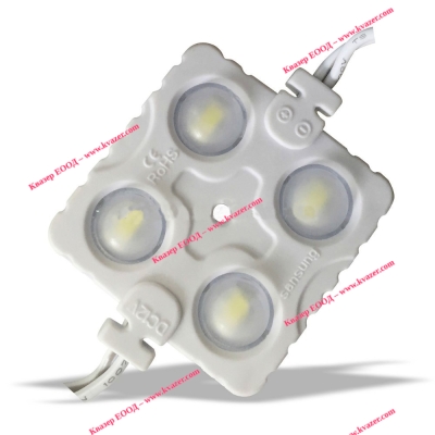 Светодиоден модул 4 LED, 1.15W, 12VDC IP67