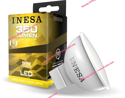 LED лампа INESA MR16/G5.3 12V 5W, 830, 350 lm
