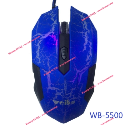 Оптична мишка WB-5500 USB GAME черна