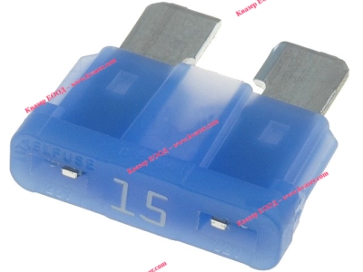 Автопредпазител 15A, 19mm, LITTELFUSE 0287015.PXCN