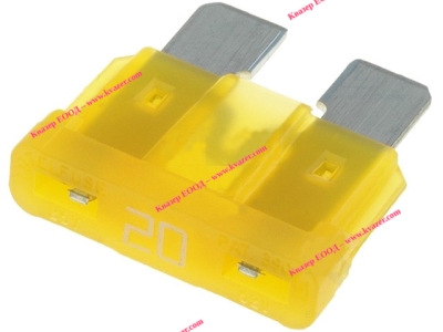 Автопредпазител 20A, 19mm, LITTELFUSE 0287020.PXCN