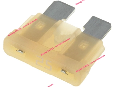 Автопредпазител 25A, 19mm, LITTELFUSE 0287025.PXCN