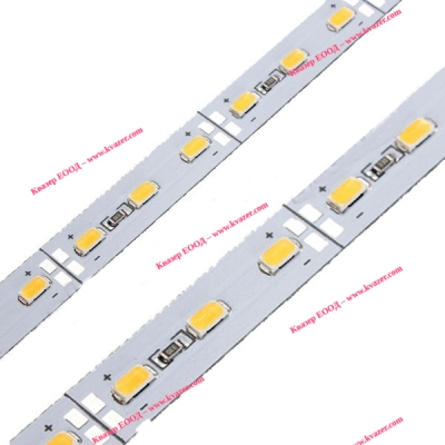 твърда топло бяла светодиодна лента, 72 LED/m smd 5630