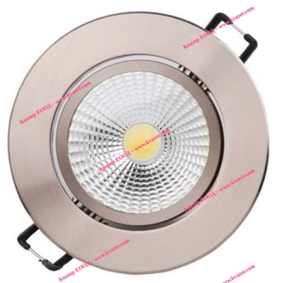 HL699LE ДИОДНА ЛУНА 5W COB LED 2700K 335Lm КРЪГЛА 220-240V МАТ ХРОМ