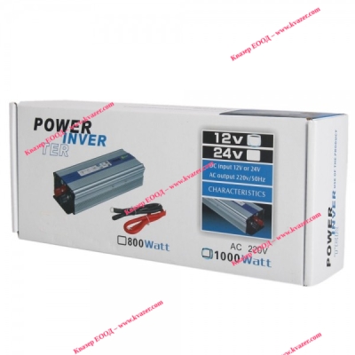 ИНВЕРТОР DC/AC D1000c 24V-220V 1000W LaiRunHua