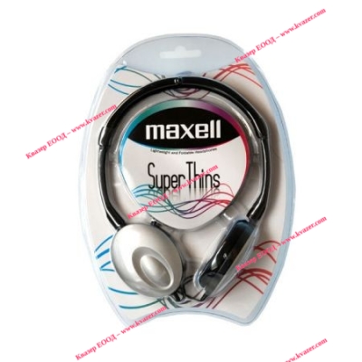 Слушалки стерео Super THIN малки наушници, сребристи MAXELL