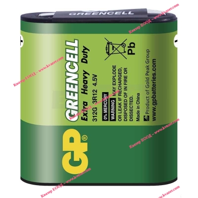 Батерия GP 4.5V 3R12 Extra Heavy Duty