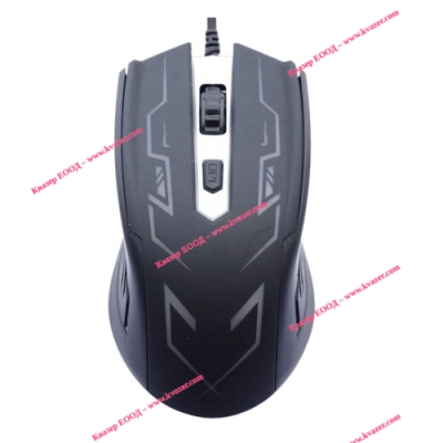 Мишка (жична) JeWAY JM-M6(1204) Game Light USB черна (1200dpi)