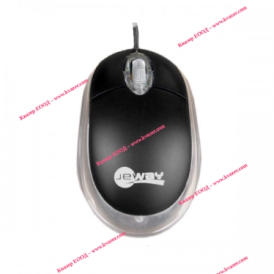 Мишка (жична) JeWAY JM-M1 (0099) USB черна (1200dpi)