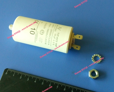 3D 10uF 470V работен кондензатор тип MKP с изводни пера