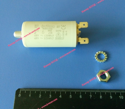 3D 6uF 450V работен кондензатор тип MKP с изводни пера