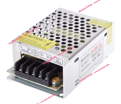 Импулсно захранване S-25-12, кутия, вх. 110-220VAC, изх. DC12V 2A