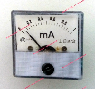 Амперметър 0-1mA DC МР40 аналогов панелен 40x40mm