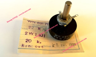 Потенциометър TESLA WN69170 22ohm 2W