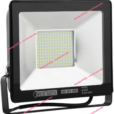 068-003-0050 Светодиоден прожектор SMD LED 50W 2500Lm 6500K IP65 220V черен