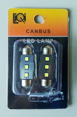 АВТОМОБИЛНА LED ЛАМПА CANBUS C61 2бр
