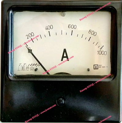 Амперметър 0-1000A AC /1E52 аналогов панелен 144x144mm