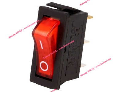 Ключ RSI1013C3RD SPST 250V/15A червен