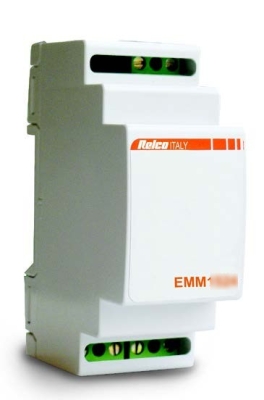 Relco EMM1012 трансформатор на DIN шина 230V/12V AC, Pin 10VA, Pn 6.5VA, DIN шина