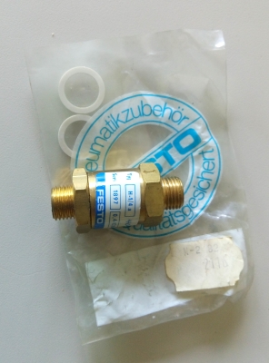 FESTO h-1/4 a PNUEMATIC CHECK CONTROL VALVE serie 1897