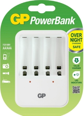 Зарядно устройство GPPB420GS-2UE1 за 4бр NiMH батерии 1.2 V AA/R6 или AAA/R03