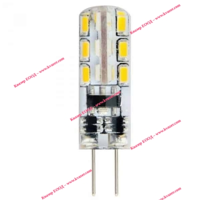 HL459L LED крушка 1.5W G4 2700K 110Lm силиконова h34mm 12V