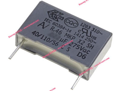 1.5uF 275VAC X2 полипропиленов кондензатор KEMET R46KR415050M1