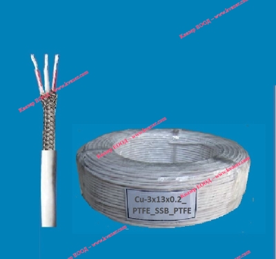 КАБЕЛ 3x0.41mm2 меден(Cu) PTFE термоустойчив