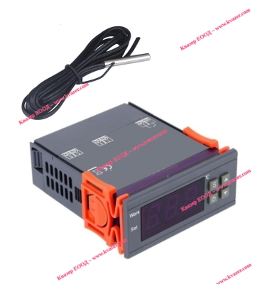 Опростен модел 75x35mm температурен контролер 220V със сензор