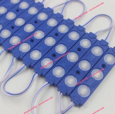 Светодиоден модул 3 LED smd5730, 0.5W, 12VDC синя светлина
