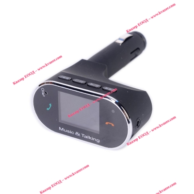 MP3 FM трансмитер за кола + Bluetooth +волтметър 9-26V