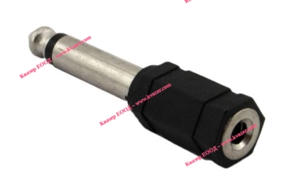 Преходник моно мъжки жак 6.35mm към 3.5mm моно женски жак