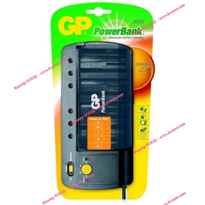 Зарядно у-во PB320GS за батерии, универсално - R6, R03, R14, R20, R22