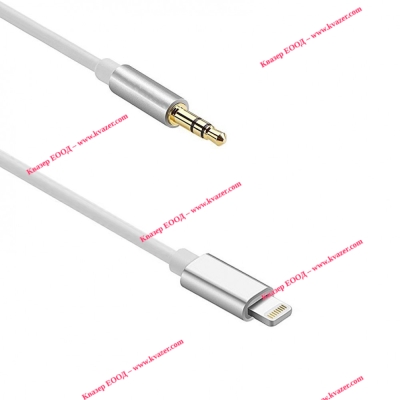 Аудио кабел, Earldom, AUX22, 3.5mm към Lightning, М/М, 1.0м