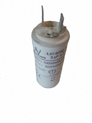3C 2uF 425V работен кондензатор тип MKP с изводни пера