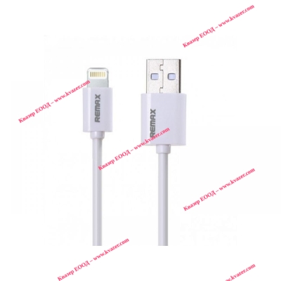 Кабел за данни iPhone Lighting, Remax RC-006I, 2м, Бял