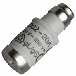 KOPP Предпазител /патрон/ керамичен, D02, 20 A, Ф 15 х 36 mm, 1бр