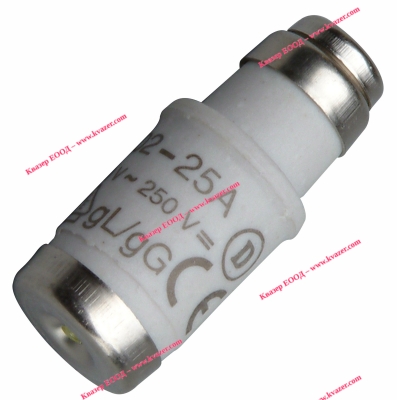 KOPP Предпазител /патрон/ керамичен, D02, 25 A, Ф 15 х 36 mm, 1бр