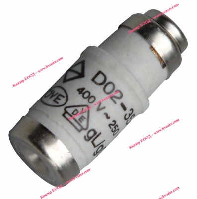 KOPP Предпазител /патрон/ керамичен, D02, 35 A, Ф 15 х 36 mm, 1бр