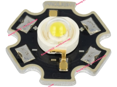 Мощен светодиод PM2B-1LWS 1W 5000-5650K студено бял 120-155lm 130°