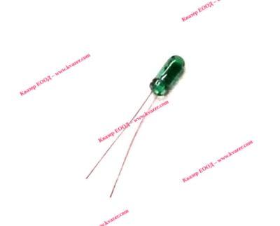 Лампа миниатюрна 14V 50mA зелена, Стъкл.балон ф3.1x9mm