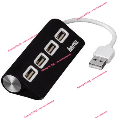 USB хъб 4-портов HAMA-12177