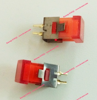 Глим лампа червена 6V