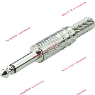 Жак моно 6.3mm мъжки метален F-070