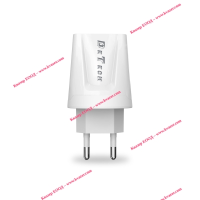 Зарядно DeTech DE-01 220V, 5V, 2.1A