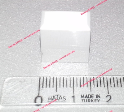 Копче за потенциометър плъзгач, бяло 14x7mm h17x3mm