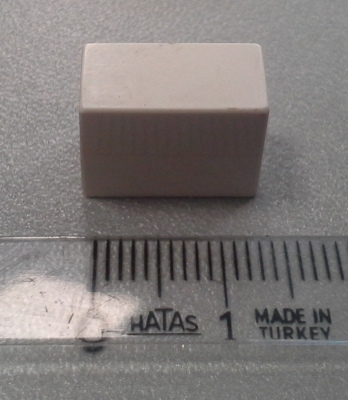Копче за потенциометър плъзгач, сиво 14x7mm h17x3mm