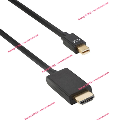 Кабел mini DisplayPort - HDMI 1.8м черен DeTech